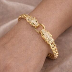 Panthere Gold Crystal Bracelet